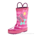 Pretty Lovely footwear children rubber rain boots with handles